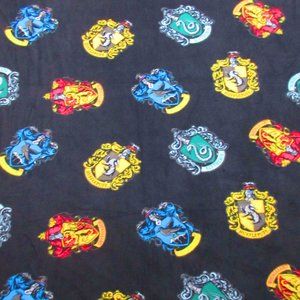 Long Warm Handmade Harry Potter Houses Fleece Blanket 88" x 58"
